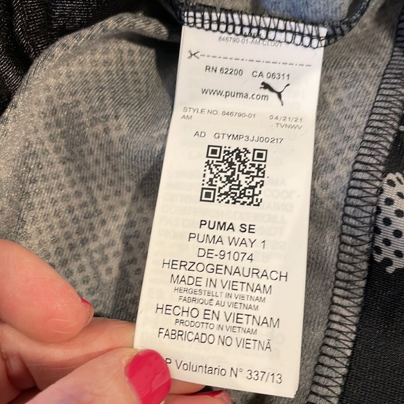 PUMA Men’s Contrast Jacket 2.0 Black and Gray sweatshirt zip up jacket size XXL - Picture 6 of 6